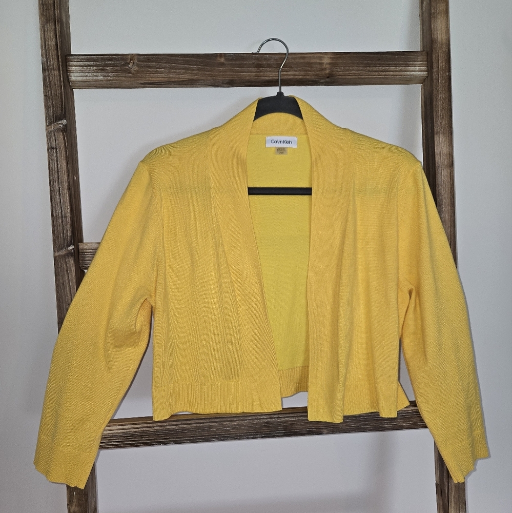 Yellow Cardigan Sweater